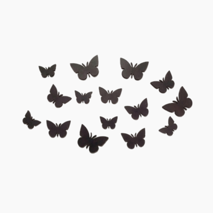 3D Wooden Butterfly Wall Set